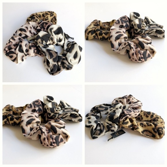 nOir Ombre Leopard Scrunchies - Picture 8 of 12